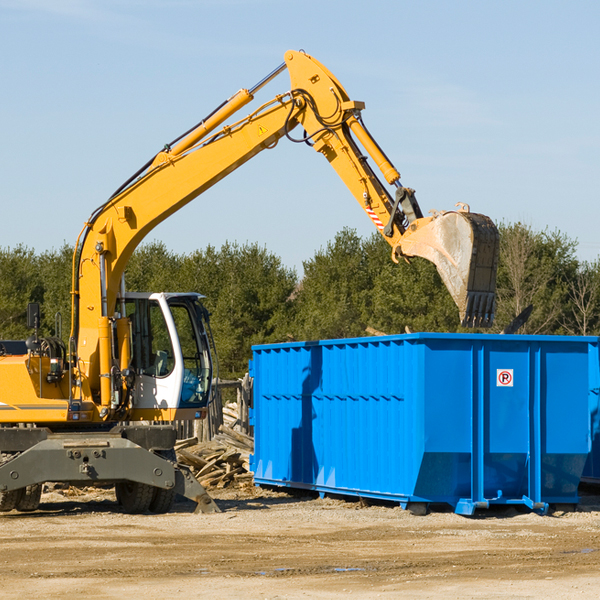 can i choose the location where the residential dumpster will be placed in Petersburgh